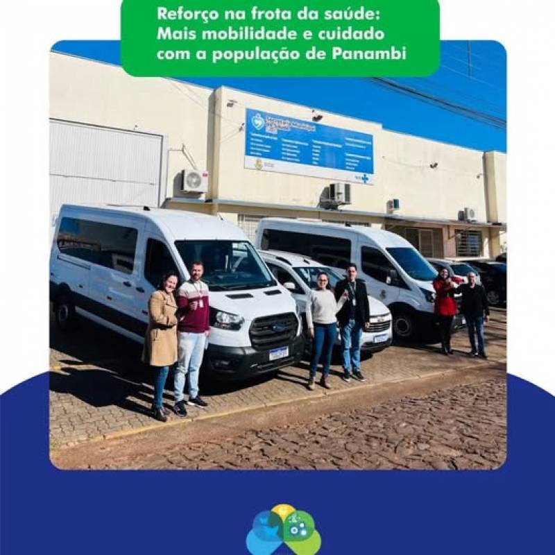 Panambi | Secretaria Municipal de Saude recebe tres veiculos novos